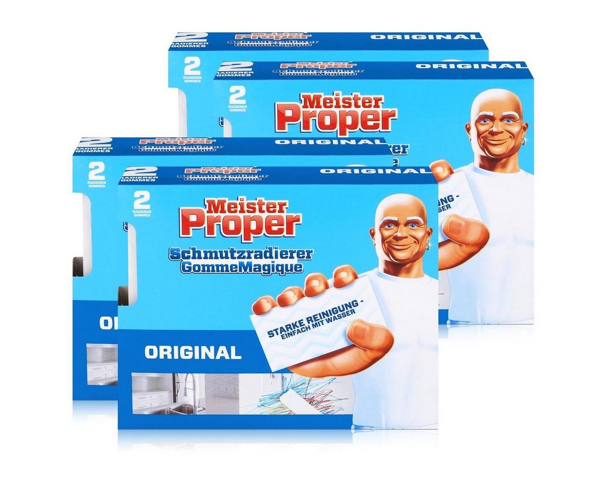 MEISTER PROPER Mr.Proper Express Schmutzradierer 2 Radierer/Paket (4er Pack) Reinigungstücher von MEISTER PROPER