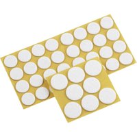 WU0645296 Filzgleiter selbstklebend, rund Weiß 1 Set - Metafranc von METAFRANC