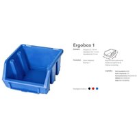 Partie of 10 Schachteln of Brüste a bec in blauer Ergo-Box Größe 1 von MEISTER