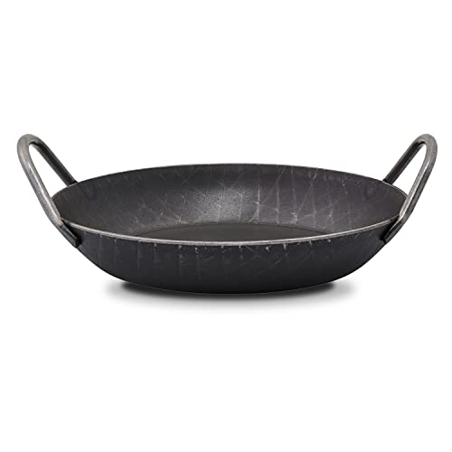 MEISTERKOCH Premium Servierpfanne 24 cm Ø | Made in Germany | Profi-Pfanne aus Schmiedeeisen induktionsgeeignet | zum Kochen auf Herd, Grill, offenem Feuer und im Ofen geeignet von MEISTERKOCH KOCHEN WIE DIE PROFIS