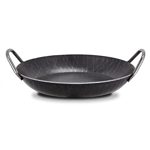MEISTERKOCH Premium Servierpfanne 28 cm Ø | Made in Germany | Profi-Pfanne aus Schmiedeeisen induktionsgeeignet | zum Kochen auf Herd, Grill, offenem Feuer und im Ofen geeignet von MEISTERKOCH KOCHEN WIE DIE PROFIS