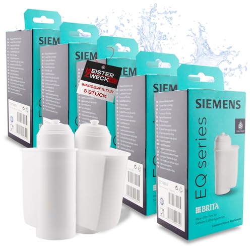 MEISTERZWECK4U 5x Wasserfilter TZ70003, kompatibel mit Siemens Kaffeevollautomat Kaffeefilter EQ-Serie Supresso Einbauvollautomaten - Brita Intenza Filterpatrone für Kalkschutz, Geschmacksverbesserung von MEISTERZWECK4U