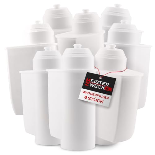 MEISTERZWECK4U - 8 Stück Ersatz Wasserfilter, kompatibel mit Siemens EQ-Series, Supresso & Bosch Kaffeevollautomaten - Brita Intenza Filtersystem - Filterpatrone für Kalkschutz, Geschmacksverbesserung MEISTERZWECK4U - 8 Stück Ersatz Wasserfilter, kompatibel mit Siemens EQ-Series, Supresso & Bosch Kaffeevollautomaten - Brita Intenza Filtersystem - Filterpatrone für Kalkschutz, Geschmacksverbesserung von MEISTERZWECK4U