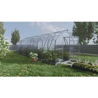 Meistro Kodas - Zertifiziertes Gewächshaus StandartKLASIKA 20m2, 2,5m x 8m, 4 mm Polycarbonatabdeckung (4 Dachfenster) von MEISTRO KODAS