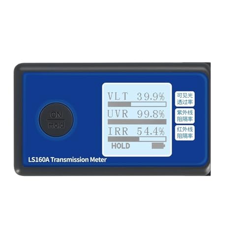 160 Automotive Solar Film Tester 160A Fenster Transmission Meter Messen Sie die VLT UV-Blockierungsrate IR-Unterdrückung(LS160A) von MEIVIYA