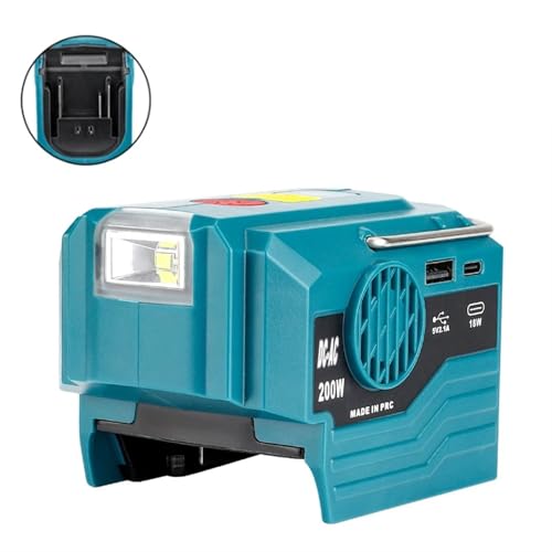 200W AC 120- Modifizierter Sinuswellen-Netzadapter for tragbaren Wechselrichter mit 18-V-Batterie von MEIVIYA