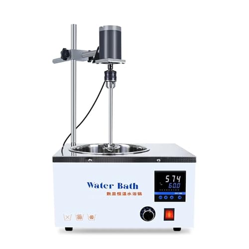 Digitales Labor-Wasserbad Elektrisches Rührwasserbad, Elektrischer Wasserbadrührer for Tinte und Kleber, Zeitgesteuertes Wasserbad mit konstanter Temperatur(5L) von MEIVIYA