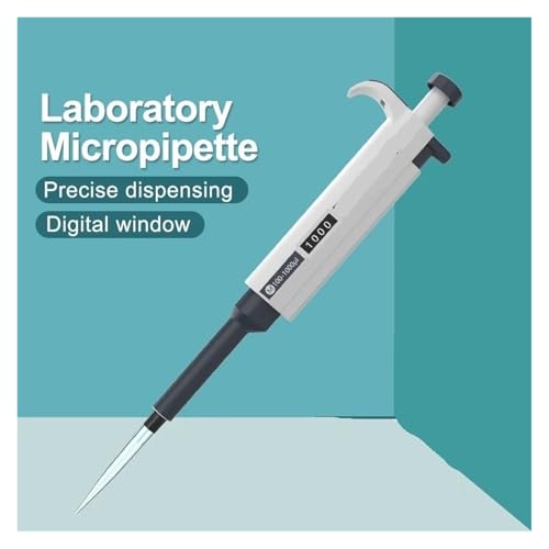 Einstellbare variable Mikropipette Mikropipette Labor Automatische Pipette Digitale einstellbare Kunststoffpipette Chemielaborausrüstung mit Pipettenspitzen(2-10ml) von MEIVIYA