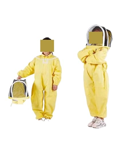 Imkereibedarf 1PCS lb Baumwolle Overall kinder Bee-proof Anzug Raum Anzug Anti-biene Kappe Bienenzucht Werkzeu(80-130cm) von MEIVIYA