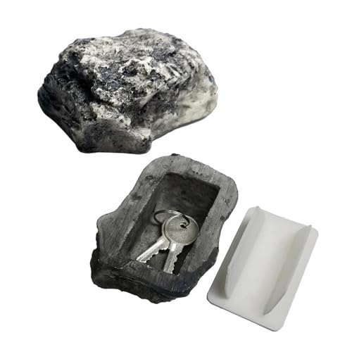 Kleiner Safe Gartenstein, Verstecken eines Ersatzschlüssels, künstlicher Fels, Tarnstein, Ablenkungsstein, sieht aus wie echter Stein, sicher for den Außenbereich, Hof, Geocaching Kleiner Safe Gartenstein, Verstecken eines Ersatzschlüssels, künstlicher Fels, Tarnstein, Ablenkungsstein, sieht aus wie echter Stein, sicher for den Außenbereich, Hof, Geocaching von MEIVIYA