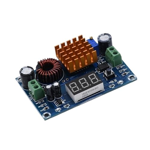 LED-Treiber DC 3V-35V auf DC 5V-45V Boost-, digitales Voltmeter, DC-DC-Step-Up-, Boost-Konverterplatine, 5A Leistung, einstellbar for Spannung von MEIVIYA