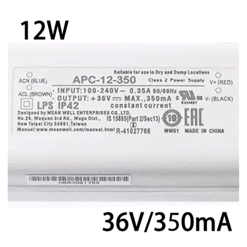 LED-Treiber LED-Konstantstromversorgung APC-12 12W 350/700mA Beleuchtung Low-Cost-Treiber(APC-12-350 | 350mA) von MEIVIYA