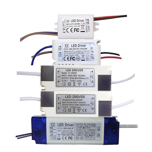 LED-Treiber LED-Treiber mit Schale 600 mA 3 W 9 12 W 18 W 30 W 36 W 50 W 1–2 x 3 W 6–10 x 3 W 10–18 x 3 W Konstantstrombeleuchtung 85–265 V Transformator-Netzteil(3-10X3W DC18-34V) von MEIVIYA