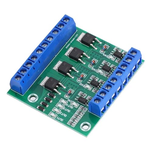 LED-Treiber MOS FET 4-Kanal-Impulsauslöserschalter-Controller-Board PWM-Optokoppler Opto-Isolator-Treiberplatine for Motor-LED-Licht LED-Treiber MOS FET 4-Kanal-Impulsauslöserschalter-Controller-Board PWM-Optokoppler Opto-Isolator-Treiberplatine for Motor-LED-Licht von MEIVIYA