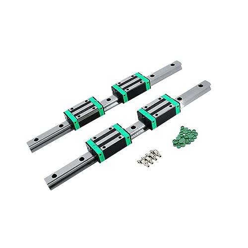 Lineare Schienenführung Linearführungen: 2 Stück HGR15 200–1800 Mm Linearschienen + 4 Stück HGH15CA Gleitwagen Mit Nippel(300mm) von MEIVIYA