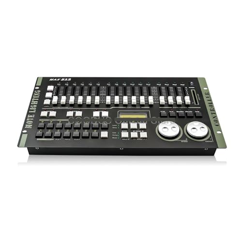 MEIVIYA DMX512 Bühnenbeleuchtungs-Controller DJ Bühnenlicht-Steuerkonsole DMX 512 Bühnen-DJ-Licht-Controller for Live-Konzert-Club-Party(MAX512) von MEIVIYA