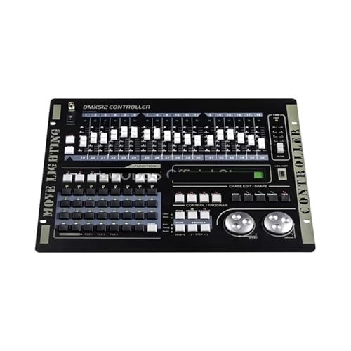 MEIVIYA DMX512 Bühnenbeleuchtungs-Controller DJ Bühnenlicht-Steuerkonsole DMX 512 Bühnen-DJ-Licht-Controller for Live-Konzert-Club-Party(Pro 512) von MEIVIYA