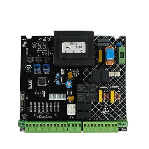 MEIVIYA Elektrischer Toröffner Automatische Doppeltor-Steuerplatine, PCB-LED-Platine for Doppel-Schwenktoröffner mit schöner Fernbedienung(1 Board) von MEIVIYA