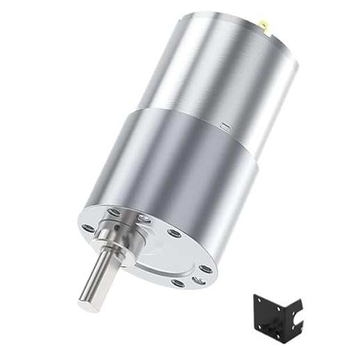 Planetengetriebe 37-3530 12/24 V DC-Getriebemotor, 37-mm-Ganzmetallgetriebe, 2,5–960 U/min, Getriebemotor, hohes Drehmoment, Exzenterwellen-Getriebemotor Schrittmotor(2.5RPM,24V Single Motor) von MEIVIYA