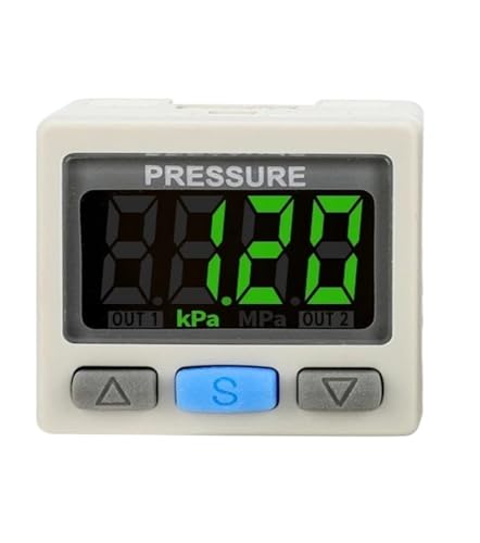 Wasserpumpen-Druckregler, Pneumatischer Druckschalter mit digitaler Anzei, positiver negativer Mischdruck ISE30A ZSE30A DPSN1 DPSP1(ZSE30A-01-P-L) von MEIVIYA