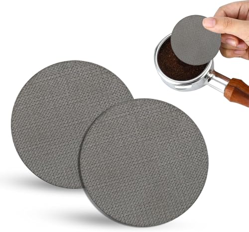 2 Stück Espresso Sieb, 51 mm Puck Screen für Siebträger Puck Sieb Edelstahl Kaffeefilterplatte 1.7mm Dicke 150μm Espresso Puck Sieb Wiederverwendbarer Puck Filter Espresso Puck Screen von MEIYAXINWIN