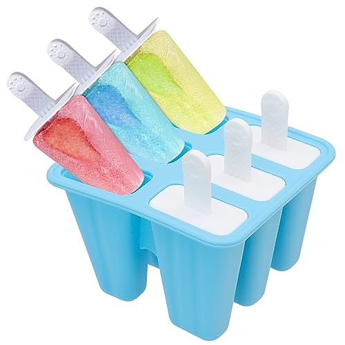 Eiscreme Formen, Silikon Popsicles Eis am Stiel Formen BPA-frei und wiederverwendbar (blau) von MEIYAXINWIN