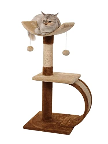 MEIZHITU Katzenbaum Katzenkletterturm Interaktiver Holz Katzenbaum Katzenstreu Integriertes Katzenklettergerüst Baum Haus Katzenkratzer Haustierbedarf MEIZHITU Katzenbaum Katzenkletterturm Interaktiver Holz Katzenbaum Katzenstreu Integriertes Katzenklettergerüst Baum Haus Katzenkratzer Haustierbedarf von MEIZHITU