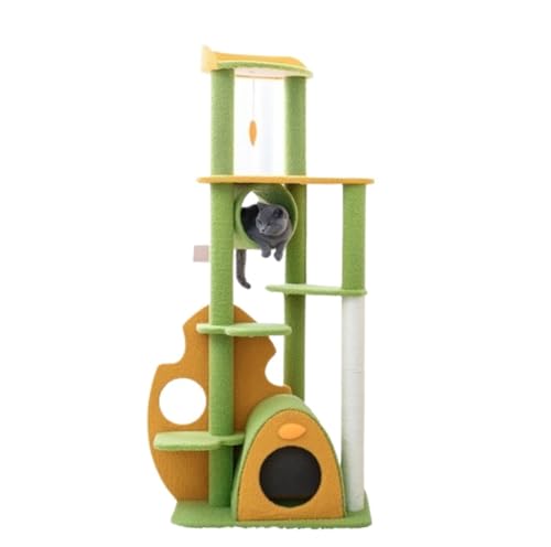 MEIZHITU Kratzbaum Katzenkletterturm Katzenbaum Katzenbaum Turm mit Katzenhütte Katzenturm mit Kratzbaum Katzenkletterturm von MEIZHITU