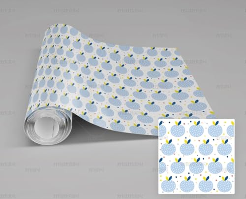 MEIZONGHUOJI Selbstklebend Tapete Apfel Cartoon Blau Tapete 45 * 300Cm Selbstklebende Folie Abnehmbar Vinyl Klebefolie Wasserdicht Dekorfolie Für Wohnzimmer Schlafzimmer Küche Wand Möbel MEIZONGHUOJI Selbstklebend Tapete Apfel Cartoon Blau Tapete 45 * 300Cm Selbstklebende Folie Abnehmbar Vinyl Klebefolie Wasserdicht Dekorfolie Für Wohnzimmer Schlafzimmer Küche Wand Möbel von MEIZONGHUOJI