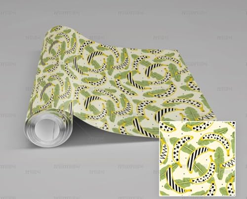 MEIZONGHUOJI Selbstklebend Tapete Bananenblätter Tapete 45 * 300Cm Selbstklebende Folie Abnehmbar Vinyl Klebefolie Wasserdicht Dekorfolie Für Wohnzimmer Schlafzimmer Küche Wand Möbel MEIZONGHUOJI Selbstklebend Tapete Bananenblätter Tapete 45 * 300Cm Selbstklebende Folie Abnehmbar Vinyl Klebefolie Wasserdicht Dekorfolie Für Wohnzimmer Schlafzimmer Küche Wand Möbel von MEIZONGHUOJI