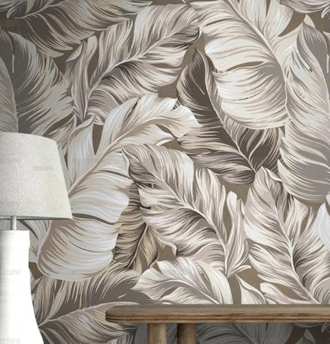 MEIZONGHUOJI Selbstklebend Tapete Bananenblätter grau Tapete 45 * 600CM Selbstklebende Folie Abnehmbar Vinyl Klebefolie Wasserdicht Dekorfolie für Wohnzimmer Schlafzimmer Küche Wand Möbel MEIZONGHUOJI Selbstklebend Tapete Bananenblätter grau Tapete 45 * 600CM Selbstklebende Folie Abnehmbar Vinyl Klebefolie Wasserdicht Dekorfolie für Wohnzimmer Schlafzimmer Küche Wand Möbel von MEIZONGHUOJI