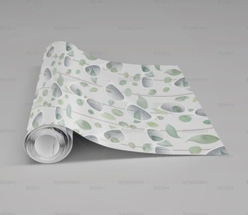 MEIZONGHUOJI Selbstklebend Tapete Blatt Sonnenbrille Cartoon Tapete 45 * 300Cm Selbstklebende Folie Abnehmbar Vinyl Klebefolie Wasserdicht Dekorfolie Für Wohnzimmer Schlafzimmer Küche Wand Möbel von MEIZONGHUOJI
