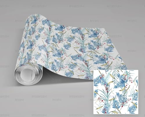 MEIZONGHUOJI Selbstklebend Tapete Blume Pflanze Hellblau Tapete 45 * 300Cm Selbstklebende Folie Abnehmbar Vinyl Klebefolie Wasserdicht Dekorfolie Für Wohnzimmer Schlafzimmer Küche Wand Möbel MEIZONGHUOJI Selbstklebend Tapete Blume Pflanze Hellblau Tapete 45 * 300Cm Selbstklebende Folie Abnehmbar Vinyl Klebefolie Wasserdicht Dekorfolie Für Wohnzimmer Schlafzimmer Küche Wand Möbel von MEIZONGHUOJI