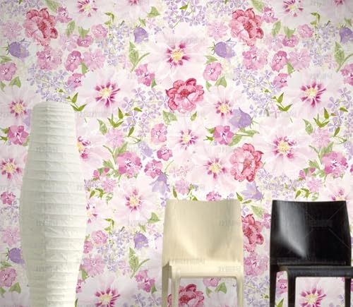 MEIZONGHUOJI Selbstklebend Tapete Blumen 45 * 600CM Selbstklebende Folie Abnehmbar Vinyl Klebefolie Wasserdicht Dekorfolie für Wohnzimmer Schlafzimmer Küche Wand Möbel MEIZONGHUOJI Selbstklebend Tapete Blumen 45 * 600CM Selbstklebende Folie Abnehmbar Vinyl Klebefolie Wasserdicht Dekorfolie für Wohnzimmer Schlafzimmer Küche Wand Möbel von MEIZONGHUOJI