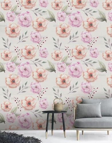 MEIZONGHUOJI Selbstklebend Tapete Blumen 45 * 600CM Selbstklebende Folie Abnehmbar Vinyl Klebefolie Wasserdicht Dekorfolie für Wohnzimmer Schlafzimmer Küche Wand Möbel MEIZONGHUOJI Selbstklebend Tapete Blumen 45 * 600CM Selbstklebende Folie Abnehmbar Vinyl Klebefolie Wasserdicht Dekorfolie für Wohnzimmer Schlafzimmer Küche Wand Möbel von MEIZONGHUOJI