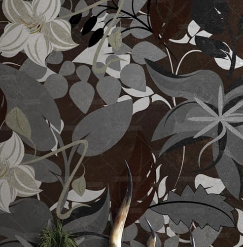 MEIZONGHUOJI Selbstklebend Tapete Blumen Blätter Schwarz 45 * 600CM Selbstklebende Folie Abnehmbar Vinyl Klebefolie Wasserdicht Dekorfolie für Wohnzimmer Schlafzimmer Küche Wand Möbel MEIZONGHUOJI Selbstklebend Tapete Blumen Blätter Schwarz 45 * 600CM Selbstklebende Folie Abnehmbar Vinyl Klebefolie Wasserdicht Dekorfolie für Wohnzimmer Schlafzimmer Küche Wand Möbel von MEIZONGHUOJI