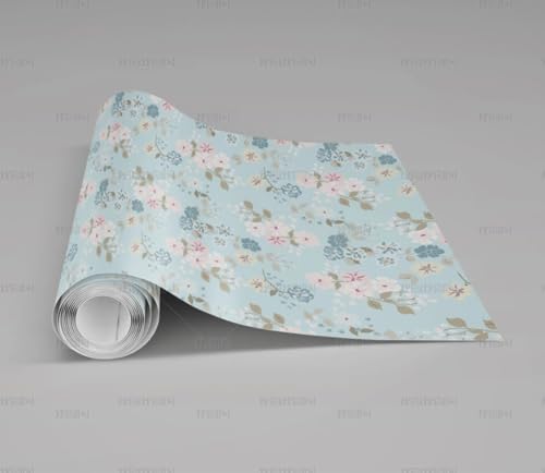 MEIZONGHUOJI Selbstklebend Tapete Blumen Blumen Hellblau Tapete 45 * 300Cm Selbstklebende Folie Abnehmbar Vinyl Klebefolie Wasserdicht Dekorfolie Für Wohnzimmer Schlafzimmer Küche Wand Möbel MEIZONGHUOJI Selbstklebend Tapete Blumen Blumen Hellblau Tapete 45 * 300Cm Selbstklebende Folie Abnehmbar Vinyl Klebefolie Wasserdicht Dekorfolie Für Wohnzimmer Schlafzimmer Küche Wand Möbel von MEIZONGHUOJI