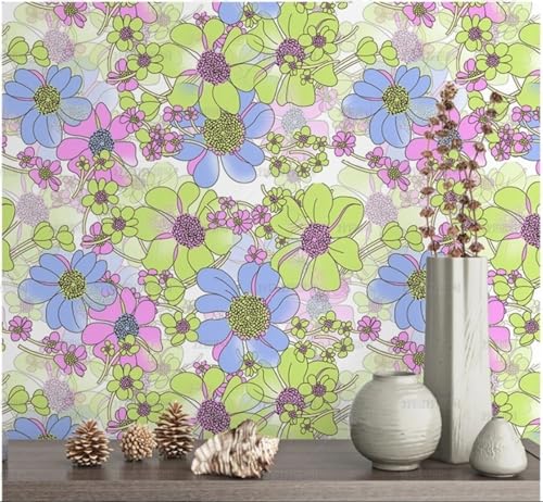 MEIZONGHUOJI Selbstklebend Tapete Blumen Cartoon Tapete 45 * 300Cm Selbstklebende Folie Abnehmbar Vinyl Klebefolie Wasserdicht Dekorfolie Für Wohnzimmer Schlafzimmer Küche Wand Möbel MEIZONGHUOJI Selbstklebend Tapete Blumen Cartoon Tapete 45 * 300Cm Selbstklebende Folie Abnehmbar Vinyl Klebefolie Wasserdicht Dekorfolie Für Wohnzimmer Schlafzimmer Küche Wand Möbel von MEIZONGHUOJI