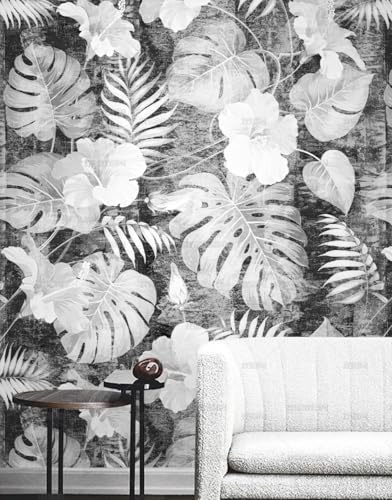 MEIZONGHUOJI Selbstklebend Tapete Blumen Grau Retro 45 * 600CM Selbstklebende Folie Abnehmbar Vinyl Klebefolie Wasserdicht Dekorfolie für Wohnzimmer Schlafzimmer Küche Wand Möbel MEIZONGHUOJI Selbstklebend Tapete Blumen Grau Retro 45 * 600CM Selbstklebende Folie Abnehmbar Vinyl Klebefolie Wasserdicht Dekorfolie für Wohnzimmer Schlafzimmer Küche Wand Möbel von MEIZONGHUOJI
