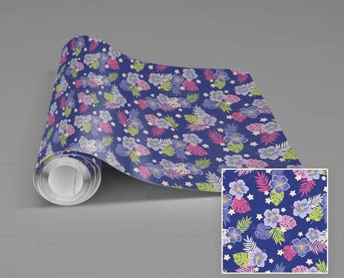 MEIZONGHUOJI Selbstklebend Tapete Blumen Pflanzen blau 45 * 600CM Selbstklebende Folie Abnehmbar Vinyl Klebefolie Wasserdicht Dekorfolie für Wohnzimmer Schlafzimmer Küche Wand Möbel MEIZONGHUOJI Selbstklebend Tapete Blumen Pflanzen blau 45 * 600CM Selbstklebende Folie Abnehmbar Vinyl Klebefolie Wasserdicht Dekorfolie für Wohnzimmer Schlafzimmer Küche Wand Möbel von MEIZONGHUOJI