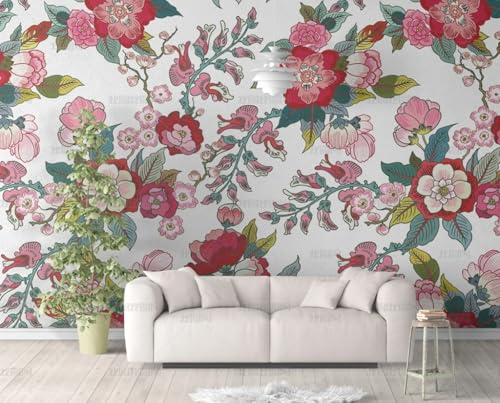 MEIZONGHUOJI Selbstklebend Tapete Blumen Retro 45 * 600CM Selbstklebende Folie Abnehmbar Vinyl Klebefolie Wasserdicht Dekorfolie für Wohnzimmer Schlafzimmer Küche Wand Möbel MEIZONGHUOJI Selbstklebend Tapete Blumen Retro 45 * 600CM Selbstklebende Folie Abnehmbar Vinyl Klebefolie Wasserdicht Dekorfolie für Wohnzimmer Schlafzimmer Küche Wand Möbel von MEIZONGHUOJI