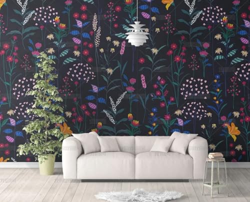MEIZONGHUOJI Selbstklebend Tapete Blumen Retro Schwarz 45 * 600CM Selbstklebende Folie Abnehmbar Vinyl Klebefolie Wasserdicht Dekorfolie für Wohnzimmer Schlafzimmer Küche Wand Möbel MEIZONGHUOJI Selbstklebend Tapete Blumen Retro Schwarz 45 * 600CM Selbstklebende Folie Abnehmbar Vinyl Klebefolie Wasserdicht Dekorfolie für Wohnzimmer Schlafzimmer Küche Wand Möbel von MEIZONGHUOJI