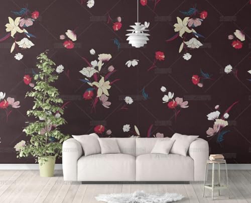 MEIZONGHUOJI Selbstklebend Tapete Blumen Retro Schwarz 45 * 600CM Selbstklebende Folie Abnehmbar Vinyl Klebefolie Wasserdicht Dekorfolie für Wohnzimmer Schlafzimmer Küche Wand Möbel MEIZONGHUOJI Selbstklebend Tapete Blumen Retro Schwarz 45 * 600CM Selbstklebende Folie Abnehmbar Vinyl Klebefolie Wasserdicht Dekorfolie für Wohnzimmer Schlafzimmer Küche Wand Möbel von MEIZONGHUOJI