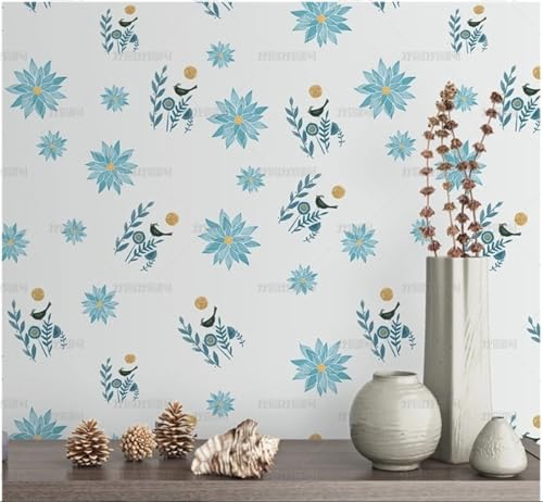 MEIZONGHUOJI Selbstklebend Tapete Blumen Vögel Blau Tapete 45 * 300Cm Selbstklebende Folie Abnehmbar Vinyl Klebefolie Wasserdicht Dekorfolie Für Wohnzimmer Schlafzimmer Küche Wand Möbel MEIZONGHUOJI Selbstklebend Tapete Blumen Vögel Blau Tapete 45 * 300Cm Selbstklebende Folie Abnehmbar Vinyl Klebefolie Wasserdicht Dekorfolie Für Wohnzimmer Schlafzimmer Küche Wand Möbel von MEIZONGHUOJI