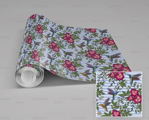 MEIZONGHUOJI Selbstklebend Tapete Blumen Vögel Blau Weiß Tapete 45 * 300Cm Selbstklebende Folie Abnehmbar Vinyl Klebefolie Wasserdicht Dekorfolie Für Wohnzimmer Schlafzimmer Küche Wand Möbel MEIZONGHUOJI Selbstklebend Tapete Blumen Vögel Blau Weiß Tapete 45 * 300Cm Selbstklebende Folie Abnehmbar Vinyl Klebefolie Wasserdicht Dekorfolie Für Wohnzimmer Schlafzimmer Küche Wand Möbel von MEIZONGHUOJI