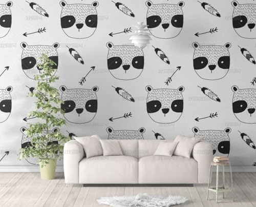 MEIZONGHUOJI Selbstklebend Tapete Cartoon Katze schwarz weiß 45 * 600CM Selbstklebende Folie Abnehmbar Vinyl Klebefolie Wasserdicht Dekorfolie für Wohnzimmer Schlafzimmer Küche Wand Möbel MEIZONGHUOJI Selbstklebend Tapete Cartoon Katze schwarz weiß 45 * 600CM Selbstklebende Folie Abnehmbar Vinyl Klebefolie Wasserdicht Dekorfolie für Wohnzimmer Schlafzimmer Küche Wand Möbel von MEIZONGHUOJI