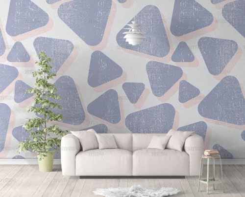 MEIZONGHUOJI Selbstklebend Tapete Dreieck lila 45 * 600CM Selbstklebende Folie Abnehmbar Vinyl Klebefolie Wasserdicht Dekorfolie für Wohnzimmer Schlafzimmer Küche Wand Möbel MEIZONGHUOJI Selbstklebend Tapete Dreieck lila 45 * 600CM Selbstklebende Folie Abnehmbar Vinyl Klebefolie Wasserdicht Dekorfolie für Wohnzimmer Schlafzimmer Küche Wand Möbel von MEIZONGHUOJI