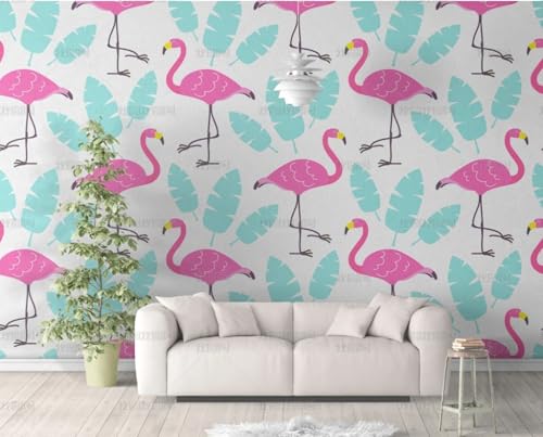 MEIZONGHUOJI Selbstklebend Tapete Flamingo Bananenblatt 45 * 600CM Selbstklebende Folie Abnehmbar Vinyl Klebefolie Wasserdicht Dekorfolie für Wohnzimmer Schlafzimmer Küche Wand Möbel MEIZONGHUOJI Selbstklebend Tapete Flamingo Bananenblatt 45 * 600CM Selbstklebende Folie Abnehmbar Vinyl Klebefolie Wasserdicht Dekorfolie für Wohnzimmer Schlafzimmer Küche Wand Möbel von MEIZONGHUOJI
