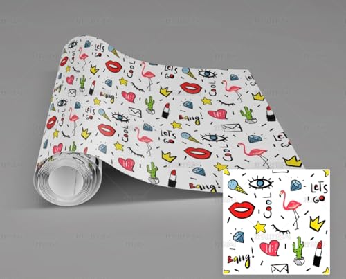 MEIZONGHUOJI Selbstklebend Tapete Flamingo Diamant Stern Cartoon 45 * 600CM Selbstklebende Folie Abnehmbar Vinyl Klebefolie Wasserdicht Dekorfolie für Wohnzimmer Schlafzimmer Küche Wand Möbel MEIZONGHUOJI Selbstklebend Tapete Flamingo Diamant Stern Cartoon 45 * 600CM Selbstklebende Folie Abnehmbar Vinyl Klebefolie Wasserdicht Dekorfolie für Wohnzimmer Schlafzimmer Küche Wand Möbel von MEIZONGHUOJI