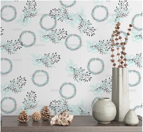 MEIZONGHUOJI Selbstklebend Tapete Girlande Cartoon Blau Tapete 45 * 300Cm Selbstklebende Folie Abnehmbar Vinyl Klebefolie Wasserdicht Dekorfolie Für Wohnzimmer Schlafzimmer Küche Wand Möbel von MEIZONGHUOJI